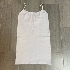 SugarLips Seamless Long Camisole Tank Top White One Size